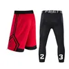 Shorts da basket 3/4 collant Set di abbigliamento Sport Gym Short per uomini Esercizio di calcio maschile che corre in maglia uniforme 17223 240401