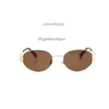 Metal oval frame sunglasses for womens new American high-end sensation internet red glasses personalized spicy girl sunglasses trend