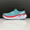 Chaussures de designer Clifton Hokahs Chaussures de course Bondi Men Femmes Blanc Blanc Black Coastal Sky Orange Shifting Sand Airy Blue Red Carbon Mens Womens Trainer Senaker