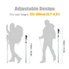 Trekking Poles Sticks Hoo Pole Lightweight Collapsible Fivefold Walking Stick för vandringskamtillbehör Drop Delivery Sports Outdoors OTZ7Y