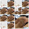 Bandringen mode mtilayer morganite rosé goud kleur sieraden champagne kristal stenen ring bague voor dames moederdagen geschenken drop deli ot4qj