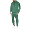 Suits-survêtement masculins Hommes Hiver Soild Color Tracksuit 2 pièces tenues à manches longues T-shirts Hoodies Elegant Clothes Work Work Wear Sweatshirts Pant