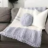 담요 chenille yarn knitting gnitting tead and fluffy diy 부드러운 청키 담요
