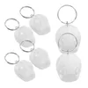 Envoltura de regalo 6pcs decoración de anillo de llave pequeña cadena colgante colgante de colgantes favores de fiesta