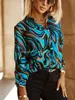 Blouses -shirt van dames shirt designer blouse veer herfst herfst lange mouw elegante eenmalige borsten vidden shirt vrouwen blouses voor vrouwen