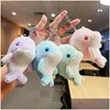 Plush Keychains P Dolphin Schoolbag Trumpet Hanging Ornament Doll Pendant Grab Hine Cute Key Figurine Mini Wholesale Drop Delivery Toy Dhtsc