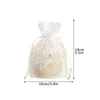 Enveloppe cadeau 12pcs Organza DrawString Souchy Candy Packings Fournis