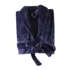 Roupas domésticas Bathrobe Cosy Unissex Winter com renda de renda Design Água morna absorvente camisolas