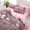 寝具セットモダンな幾何学的なプリントキング快適な羽毛布団カバーセットベッドルーム枕カバーカバー3/4 PCSベッド