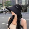 Beralar Geniş Boş Boş Top Hat Çok yönlü moda kova nefes alabilen nefes anti-üvey koruyucu ve gölgeleme yaz