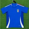 2024 25 Italys Futbol Formaları İtalyan Jersey Scamacca Smobile Chiesa Futbol Gömlekleri Raspadori Jorginho Verratti Maglia İtalyan Milli Takım Kiti