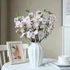 Decorative Flowers Artificial Cherry Blossom Flower Branches Branch Peach Bouquet Silk Fake Stems Wedding Home DIY Decoration