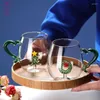 Kieliszki do wina 300 ml Pakiet prezentów Pragnienie świąt Bożego Narodzenia Kubka Snowman Tree Animal Glasse Cup