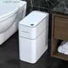 Bacs à déchets 14L Smart Room Trash Can Automatic Saching Trash Electronic Can White White Smart Capteur Smart Garbage Home Smart Home L46