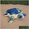 Movies & Tv Plush Toy Stuffed Animals Toys P Cute 35Cm Colorf Large Sea Turtle Throw Pillow Drop Delivery Gifts Dhguz