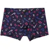 Underpants 4pcs Boxer Shorts Herrenunterwäsche sexy Höschen Baumwollboxer Mann Homme u konvexe Dessous Großhandel Lose