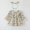 barn baby flickor klänning blomma sommar blå kläder småbarn kläder baby barnflickor lila rosa sommarklänning q36s#