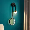 Lampy ścienne Retro Minimalistyczne tło światło klatki schodowe spersonalizowane sypialnia nocna nordycka kreatywna nowoczesna dioda nowoczesna