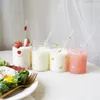 Vinglas med kawaii jordgubbe söt nordisk glas kopp kreativ transparent vatten student mjölk värmebeständig hemfest dricka