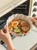 Bowls Large Bowl Noodle Soup Household Double Ear Ceramic Salad Internet Celebrity