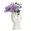 Vases Face Vase | Ceramics Statue Flower Female Body Modern Minimalism Nordic Style Pots Bust Head Shaped For Birthda