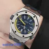 Celebrity AP Wrist Watch Royal Oak Offshore Series Automatic Mechanical Diving Imperproping Steel Caouths Rubber Band Date Afficher Watch Mens Watch Set 15710ST