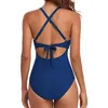 Da bagno da bagno slim fit da spiaggia da spiaggia da spiaggia da donna monokini costume da bagno elegante un pezzo unico con cavi mazzo di design sexy per