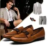 Casual Shoes Suede Leather Men Loafers Soft Soled Moccasins High Quality Spring Autumn äkta varma lägenheter