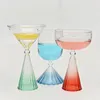 Vinglas med gränsöverskridande dryck cup pudding glass cocktail kreativ design vacker gradient dessert glas material