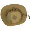 Boinas Camuflagem Bucket Hat Wide Brim Fisherman Fishing caminhada Boonie ajustável