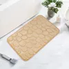 Mattes de bain Coral Velvet Porte en relief tapis pavé