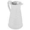 Vases Vintage Home Decor Ceramic Vase Floral Pitcher Milk Jug Craft Flower Farmhouse White