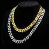 VV VVS Gold Sells Moisanite Link Cuban Chain Pass Pass Diamond Tester Round Brilliant Cut 925 Collier en argent