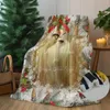 Blankets Christmas Blanket Cashmere Winter Sofa Xmas Snowflake Decoration Thick Warm Dog For Bed Couch Camping Travel