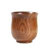 Tazze succo di tazza naturale succo di tazza in legno fatto a mano in legno color legno latte tazza di bicchiere di bicchiere di vetro con maniglia