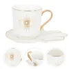 Servis uppsättningar Mark Ceramic Mug Milk Holder Decorative Coffee Cup Eye European Style teperamik