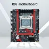 Moderbrädor x99 Datormoderkort DDR3 E5 2666 V3 LAG2011V3 Datormoderkort 1866MHz PC Mainboard 128 GB RAM M.2 Port NVME/SATA