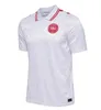 S-XXL 2024 Дания Футбольный Джерси 24 25 Евро Эриксен Дом Red Away White Kjaer Hojbjerg Christensen Skov Olsen Braithwaite Dolberg футбольные рубашки