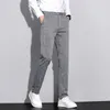 Lente/zomer nieuwe heren geruite casual broek business long 156