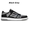 Mens low designer shoes Black White Grey red green blue brown Powder pink womens casual Skel Top Genuine Leather Sneakers luxury sports outdoor trainers Classic shoe