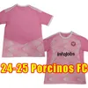 2024 2025 Porcinos FC Soccer Jerseys 24 25 Sevens Kings League Chicharito Ronaldinho Pique Football Shirts Home Pink Camisetas Futbol Maillot Foot Uniforms Top Kit