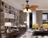 Appareils à domicile intelligents de 52 pouces Abs Feuilles de conception Breas Fabrice de plafond avec lumière LED