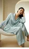 Abbigliamento da casa Solido di colore setoso satinato da 19 mm di pigiami di seta di gelso per donne set per la casa per la pelle 2024 Spring Summer S41898QM