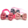 Appareils pour chiens 30/50 PCS Small Bow Catt Pet Cat chiot Bowties Fashion Lattice Dogs Accessoires