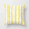 Cuscino zengia cojines decorazioni di divano di divano giallo fiori decorazione geometrica in poliestere domestico housse de coussin