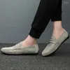 Casual Buty Mokasyny Mężczyzny trend modowy Peas Groch zamszowy Flat Confight Młodzież na wiosenny jesień Rozmiar mężczyzn 45