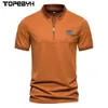 Summer Fashion Fashion Block Block Stripe Fraye Short Lapel Lapel Camiseta Polo delgado Men Clothing 240403