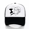 Шарики I Iove Beer Print Women Cap Catch Clotual Смешная смешная бейсбольная шляпа Summer Sports Mesh Trucker Hat