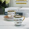 Tazze di piattini con handy regalo squisito bere valore in ceramica scatola di tazza originale tazza d'ufficio caffè alto caffè per novità