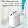 Bacs à déchets 9l Smart Strong Capteur Garbage Cuisine de salle de bain Doilette de salle de bain Pouiche peut automatique